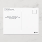 Patriotic Teddy Bear Red White Blue Baby Dusche Postkarte (Rückseite)