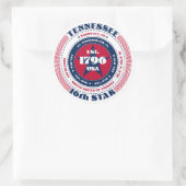 Patriotic Tennessee Circle Design Sticker (Tasche)