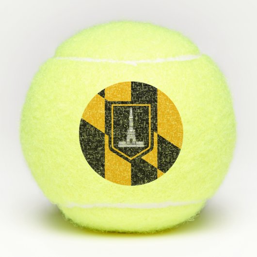 Patriotic Tennis Ball mit Flag Baltimore, USA (Vorderseite)