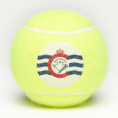 Patriotic Tennis Ball mit Flag Cincinnati, USA (Rückseite)