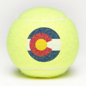 Patriotic Tennis Ball mit Flag Colorado, USA (Vorderseite)