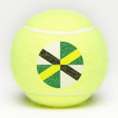 Patriotic Tennis Ball mit Flag Monterey, USA (Rückseite)