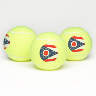 Patriotic Tennis Ball mit Flag Ohio, USA