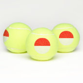 Patriotic Tennis Ball mit Flagge Indonesiens (Multi)