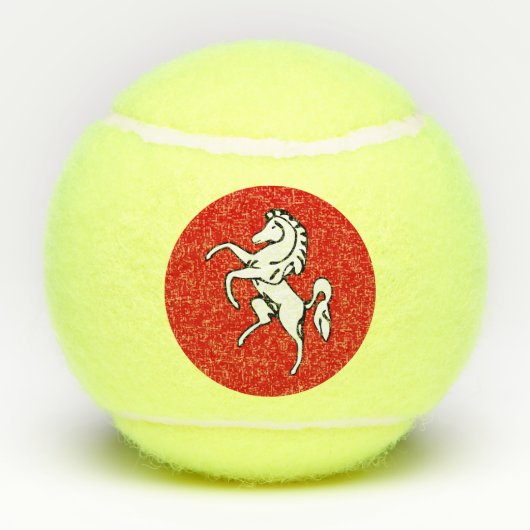 Patriotic Tennis Ball with Flag of Kent County (Rückseite)
