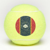 Patriotic Tennis Ball with Flag of Mississippi, US (Vorderseite)