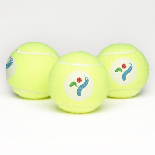 Patriotic Tennis Ball with Flag of Seoul (Multi)