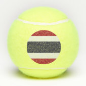 Patriotic Tennis Ball with Flag of Thailand (Rückseite)