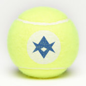 Patriotic Tennis Ball with Flag of Toyota City (Rückseite)