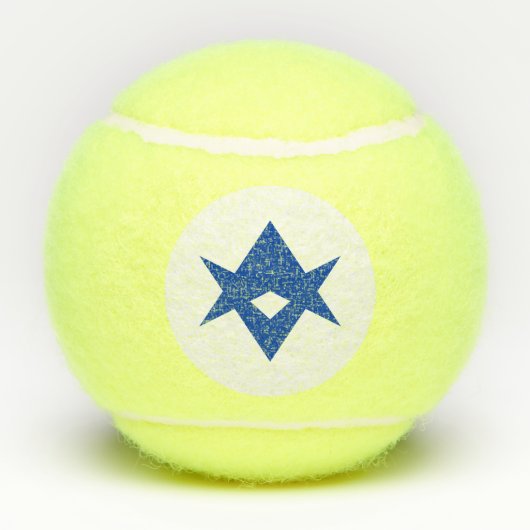 Patriotic Tennis Ball with Flag of Toyota City (Rückseite)