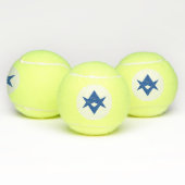 Patriotic Tennis Ball with Flag of Toyota City (Multi)
