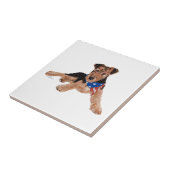 Patriotic Terrier Puppy Fliese (Seite)