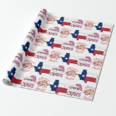 Patriotic TEXAS COWGIRL Besties Coquette Geschenkpapier (Ungerollt)