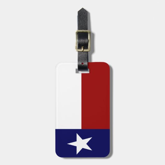 Patriotic Texas Flag Gepäckanhänger (Vorderseite vertikal)