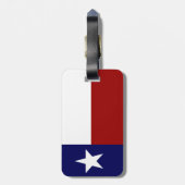 Patriotic Texas Flag Gepäckanhänger (Rückseite vertikal)