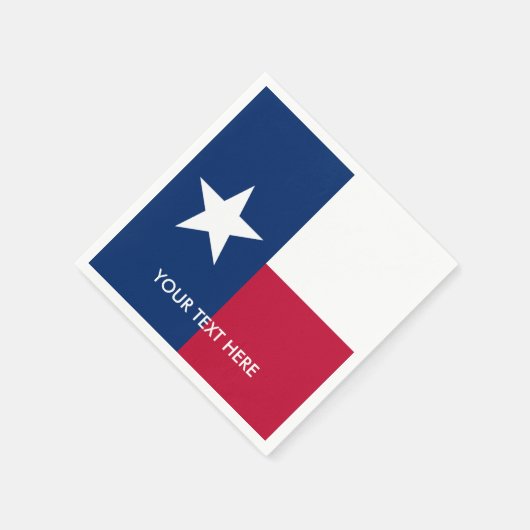 Patriotic Texas-Staatsflagge benutzerdefinierte Pa Serviette (Ecke)