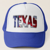 Patriotic Texas und American Flag Hat Truckerkappe (Vorderseite)