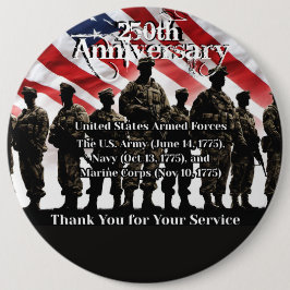 Patriotic Thank you for Your Service Button