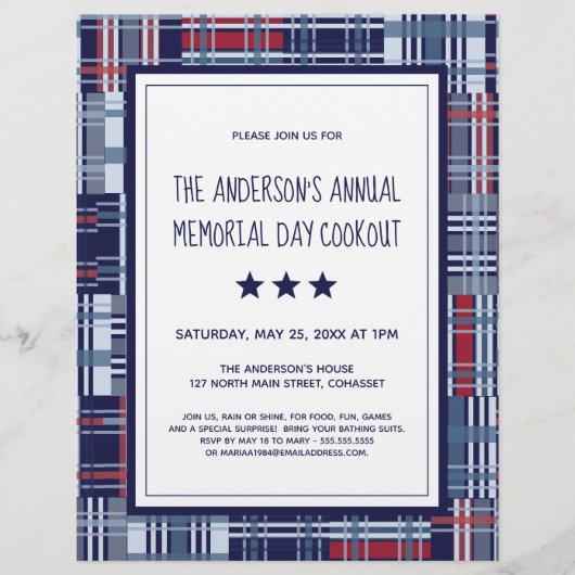 Patriotic Theme Ansammlung Flyer (Gedenktag etc.) (Vorne)