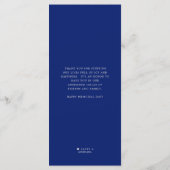 Patriotic Themed | Menü "Political Style Dinner" Menükarte (Rückseite)