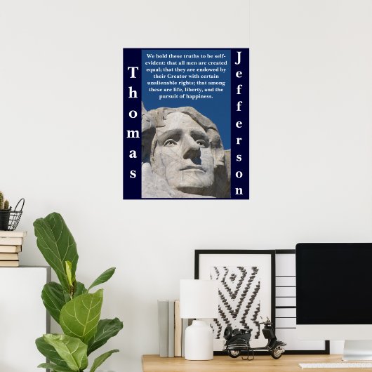 Patriotic Thomas Jefferson Poster (Heimbüro)
