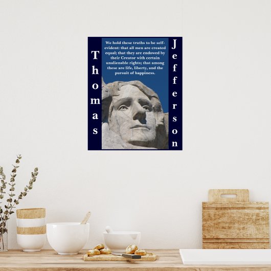 Patriotic Thomas Jefferson Poster (Küche)