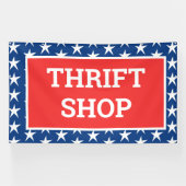 Patriotic Thrift Shop Banner (Horizontal)