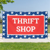 Patriotic Thrift Shop Banner (Außenbereich)