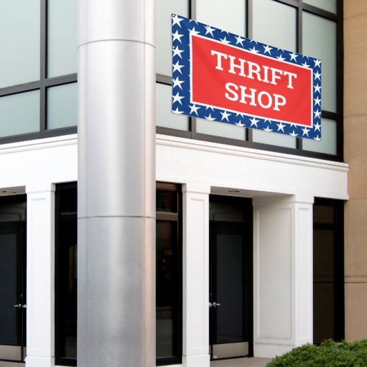 Patriotic Thrift Shop Banner (Äußeres Gebäude)