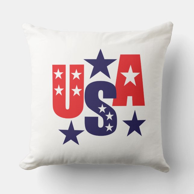Patriotic Throw Kissen (Vorderseite)