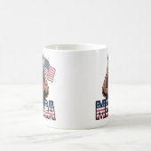 Patriotic Thumbs Up Bären Tasse - Spaß Americana (Mittel)