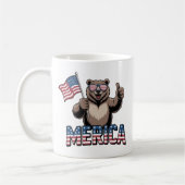 Patriotic Thumbs Up Bären Tasse - Spaß Americana (Links)