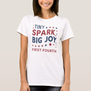 Patriotic Tiny Spark Erste Amerikanische Unabhängi T-Shirt
