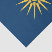 Patriotic tissue paper with flag of Macedonia Seidenpapier (Ausschnitt)