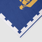 Patriotic tissue paper with flag of Quebec City Seidenpapier (Ausschnitt)