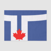 Patriotic tissue paper with flag of Toronto Seidenpapier (Vorderseite)
