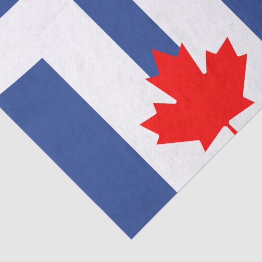 Patriotic tissue paper with flag of Toronto Seidenpapier (Ausschnitt)