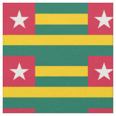 Patriotic Togo Flag Stoff (Nahaufnahme)