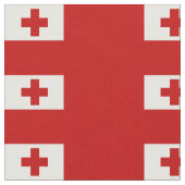 Patriotic Tonga Flag Stoff (Nahaufnahme)