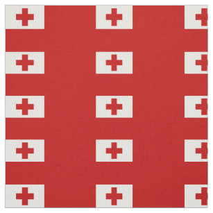 Patriotic Tonga Flag Stoff