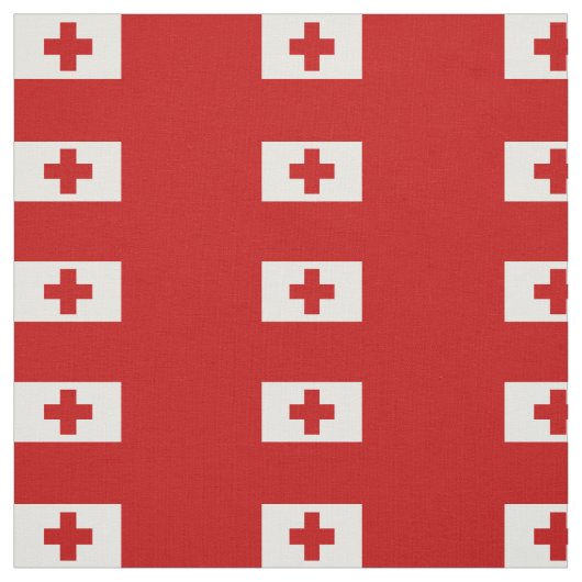 Patriotic Tonga Flag Stoff (Muster)
