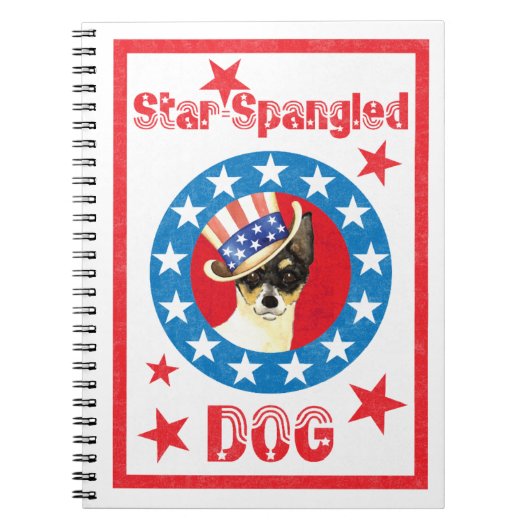Patriotic Toy Fox Terrier Notizblock (Vorderseite)
