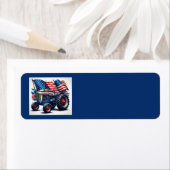 Patriotic Tractor Address Labels (Insitu)