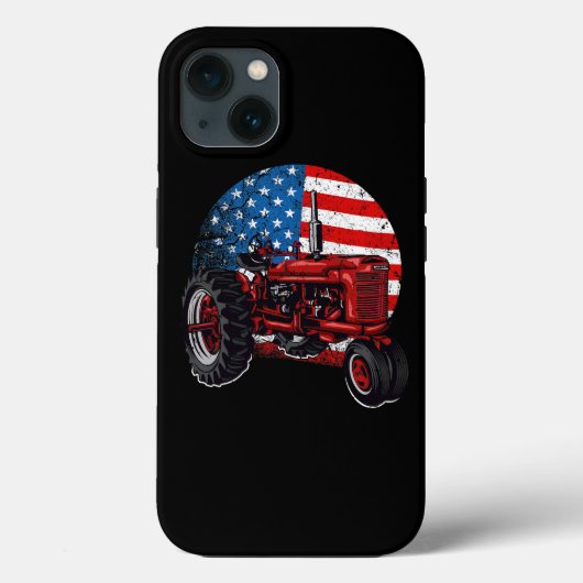 Patriotic Tractor American Flag Shirt Tractor Farm Case-Mate iPhone Hülle (Rückseite)
