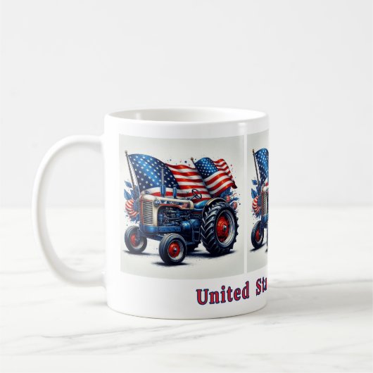 Patriotic Tractor Kaffeetasse (Links)
