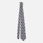 Patriotic Tractor Neck Tie Krawatte (Rückseite)