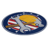 Patriotic Tradesman Schneidebrett (Ecke)