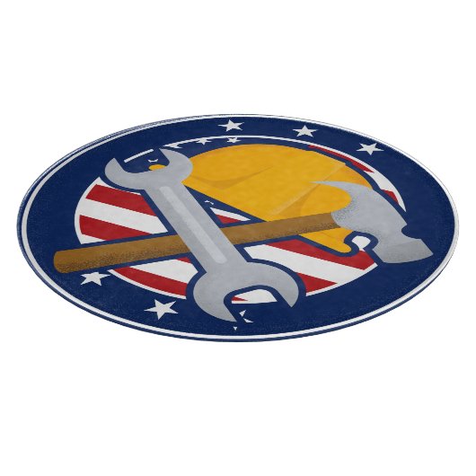 Patriotic Tradesman Schneidebrett (Ecke)