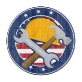 Patriotic Tradesman Schneidebrett (Vorderseite)