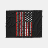 Patriotic Trains Flag For Train Enthusiasts And Ho Fleecedecke (Vorderseite (Horizontal))